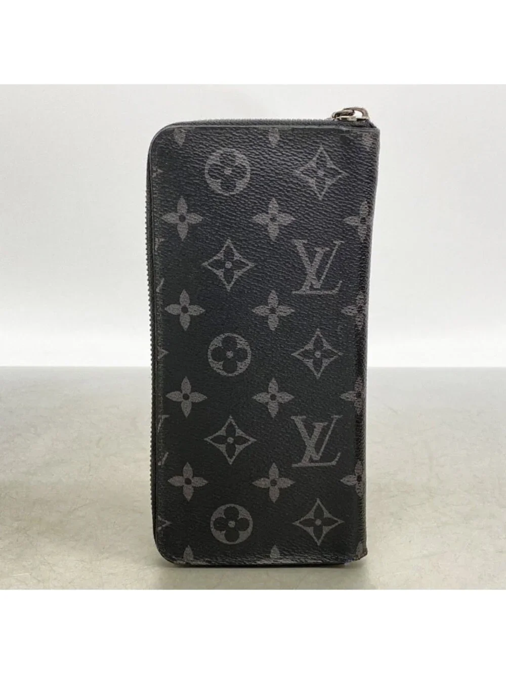 Louis Vuitton Wallet Monogram Eclipse Zippy Vertical Black
